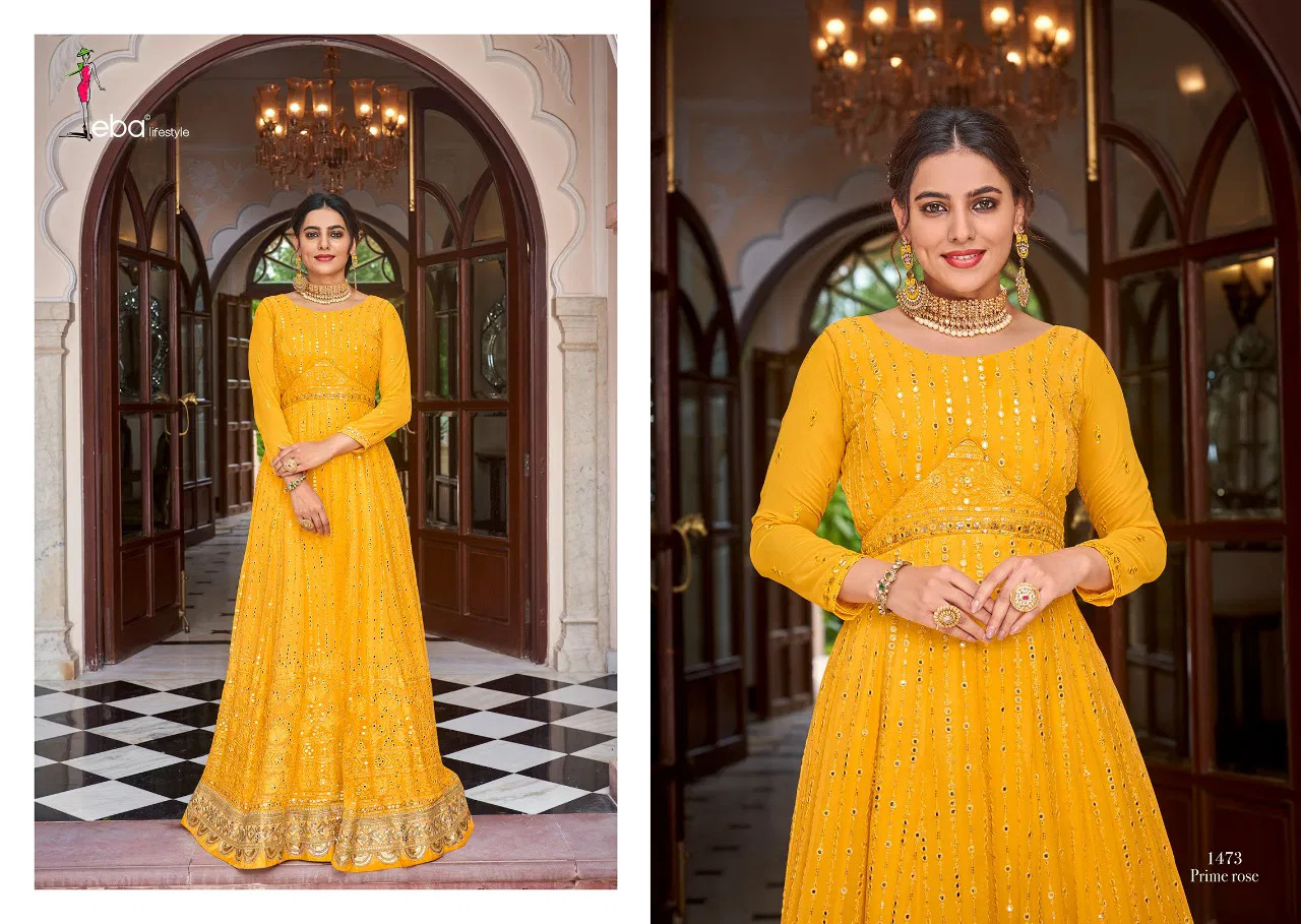 Eba Prime Rose 7 Fancy Festive Wear Heavy Georgette Designer Salwar Kameez Collection